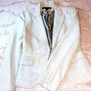 express design studio gray blazer
